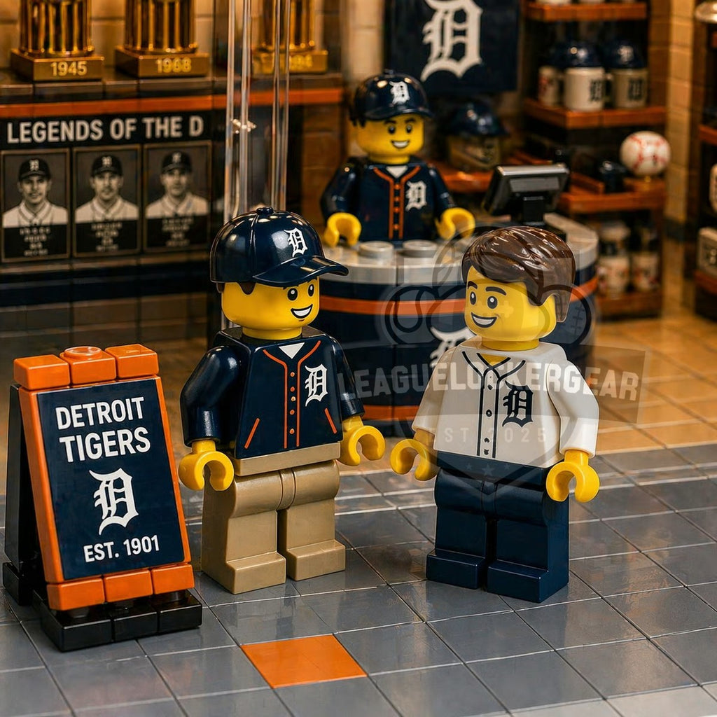 Detroit Tigers 125 Years Heritage Shop Building Blocks Set