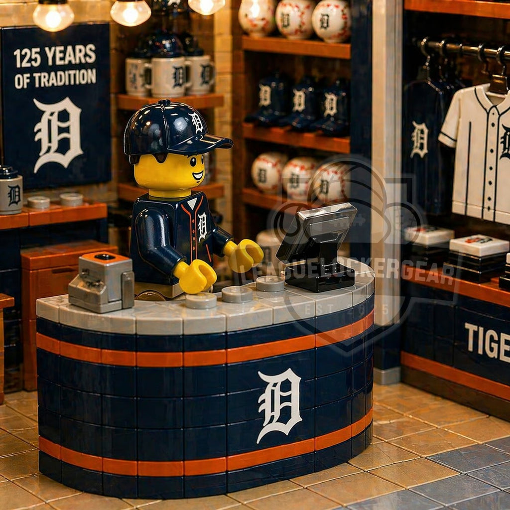 Detroit Tigers 125 Years Heritage Shop Building Blocks Set