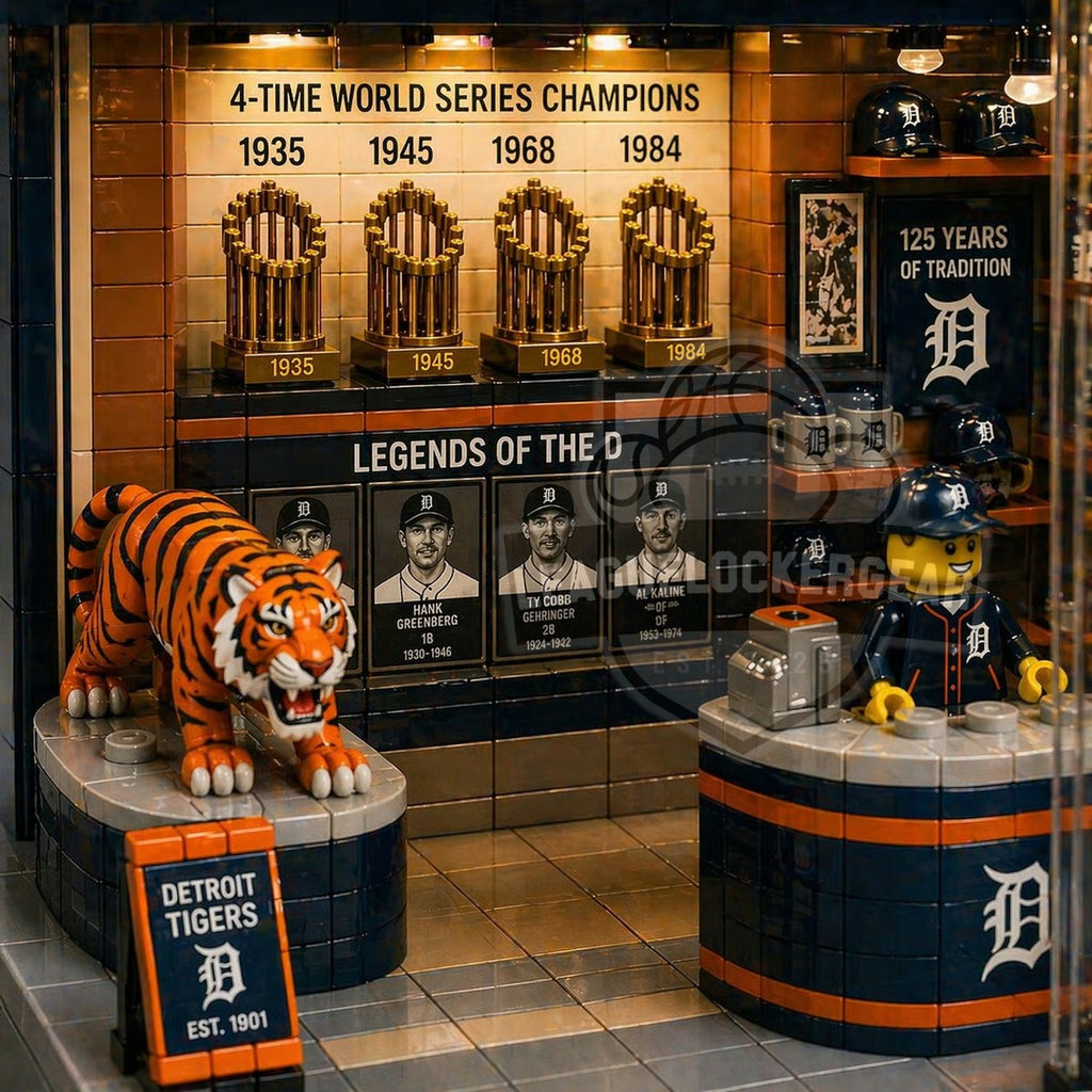 Detroit Tigers 125 Years Heritage Shop Building Blocks Set