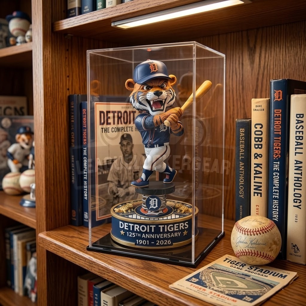 Detroit Tigers 125th Anniversary 1901 – 2026 Car Dashboard Bobblehead