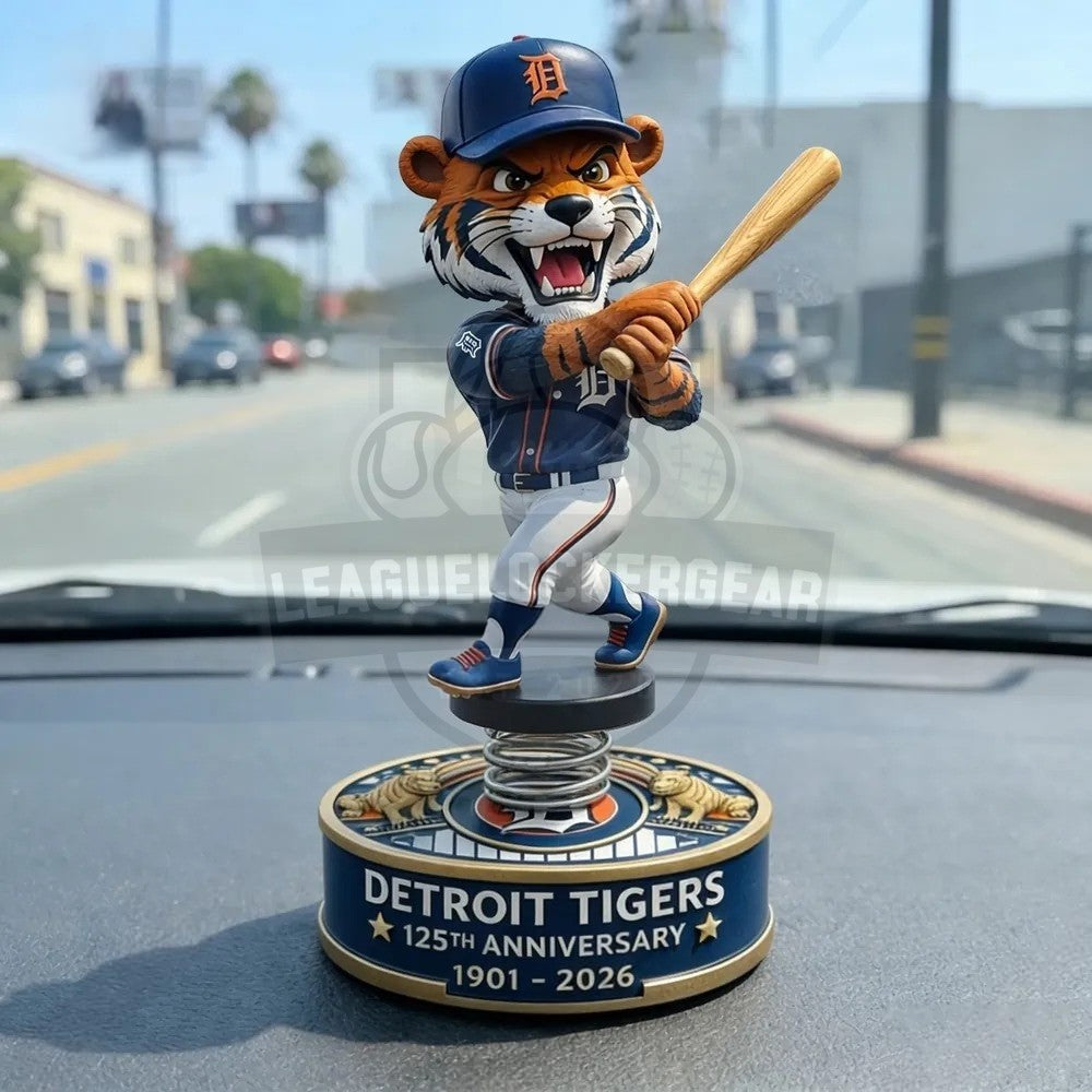 Detroit Tigers 125th Anniversary 1901 – 2026 Car Dashboard Bobblehead