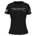 Women's Take You Out Slim Fit T-Shirt - Vintage Black