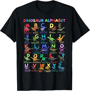 Dinosaur Alphabet A-Z Dino Abc Chart Future Paleontologist (1)