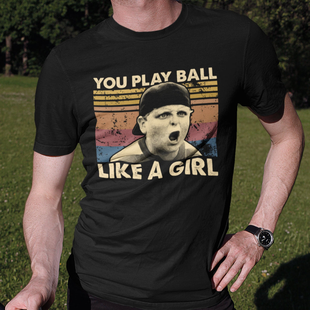 Play Ball Like Girl Vintage Unisex T-shirt, Sweatshirt, Hoodie (3)