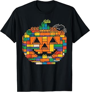 Halloween Pumpkin Blocks Bricks Costume Toddler Unisex T-shirt, Sweatshirt, Hoodie (1)