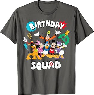 Jr Mickey Friends Birthday Squad Birthday Party Unisex T-shirt, Sweatshirt, Hoodie (1)