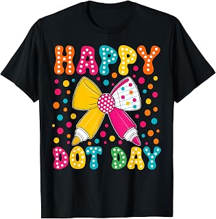 Happy Dot Art Coquette Bow Polka Dot Teacher Girl Unisex T-shirt, Sweatshirt, Hoodie (1)