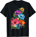Summer Beach Hibiscus Floral Unisex T-shirt, Sweatshirt, Hoodie (1)