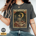 Comfort Colors Reader Tarot Card Skeleton Reading Tarot Card Book Lover Bookish Tarot Lover (1)