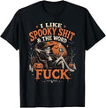 Witchy Skeleton Like Spooky Shit Word Fck Unisex T-shirt, Sweatshirt, Hoodie (1)