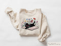 Floral Cat Bookish Book Lover Cat Lover Librarian Floral Ca (1)