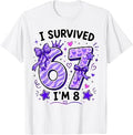 8th Birthday Survived Now Birthday Unisex T-shirt, Sweatshirt, Hoodie (1)