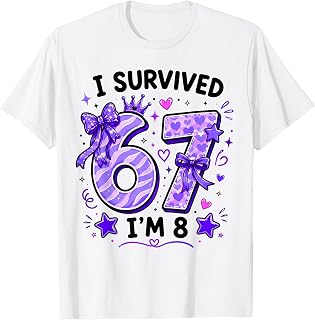 8th Birthday Survived Now Birthday Unisex T-shirt, Sweatshirt, Hoodie (1)