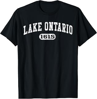 Retro Vintage Distressed Lake Ontario Est 1615 Unisex T-shirt, Sweatshirt, Hoodie (1)
