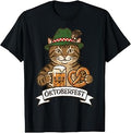 Octoberfest Cat Pretzel Bavarian German Unisex T-shirt, Sweatshirt, Hoodie (1)