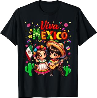 Viva Mexico Guitar Boy Girl Mexican Independence Day Kid (1)