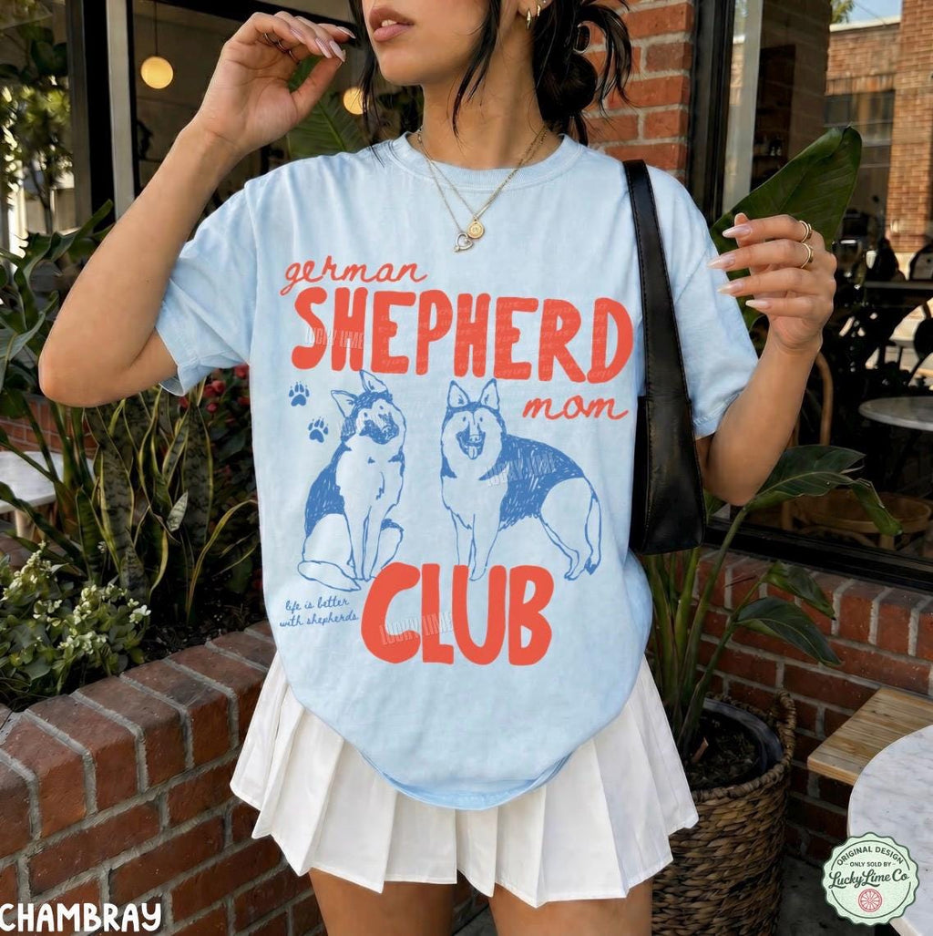 German Shepherd Mom Club German Shepherd Dog Mom Dog Mama Tee Gsd Dog Mom Era Pet Parent Fur Mama (2)