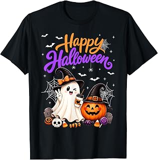 Happy Halloween Ghost Pumpkin Spooky Unisex T-shirt, Sweatshirt, Hoodie (1)