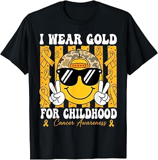 Childhood Cancer Awareness Gold Ribbon Unisex T-shirt, Sweatshirt, Hoodie (1)