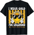 Childhood Cancer Awareness Gold Ribbon Unisex T-shirt, Sweatshirt, Hoodie (1)