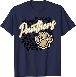 Panthers Leopard Paw Gold Panther Pride School Spirit Unisex T-shirt, Sweatshirt, Hoodie (1)