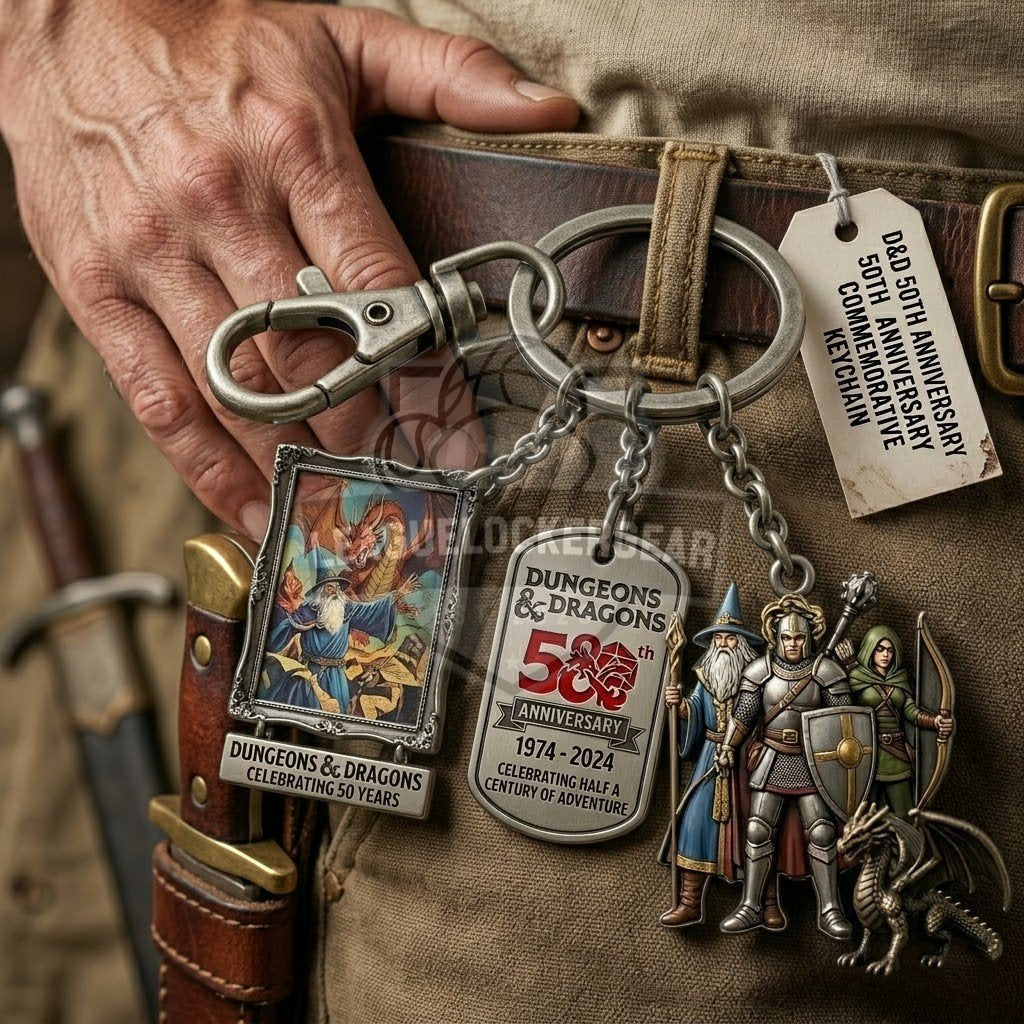 Dungeons & Dragons 50th Anniversary Commemorative Keychain