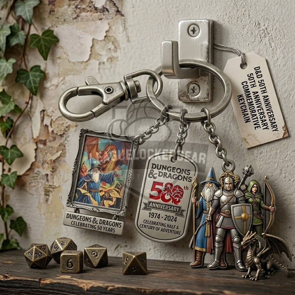 Dungeons & Dragons 50th Anniversary Commemorative Keychain