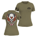 Women's Born Defiant Slim Fit T-Shirt - Military Green