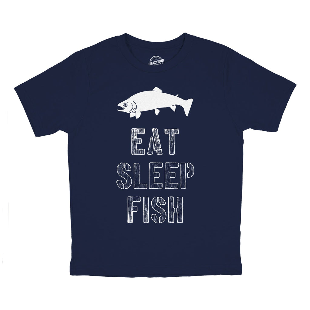 Eat Sleep Fish Youth T Shirt