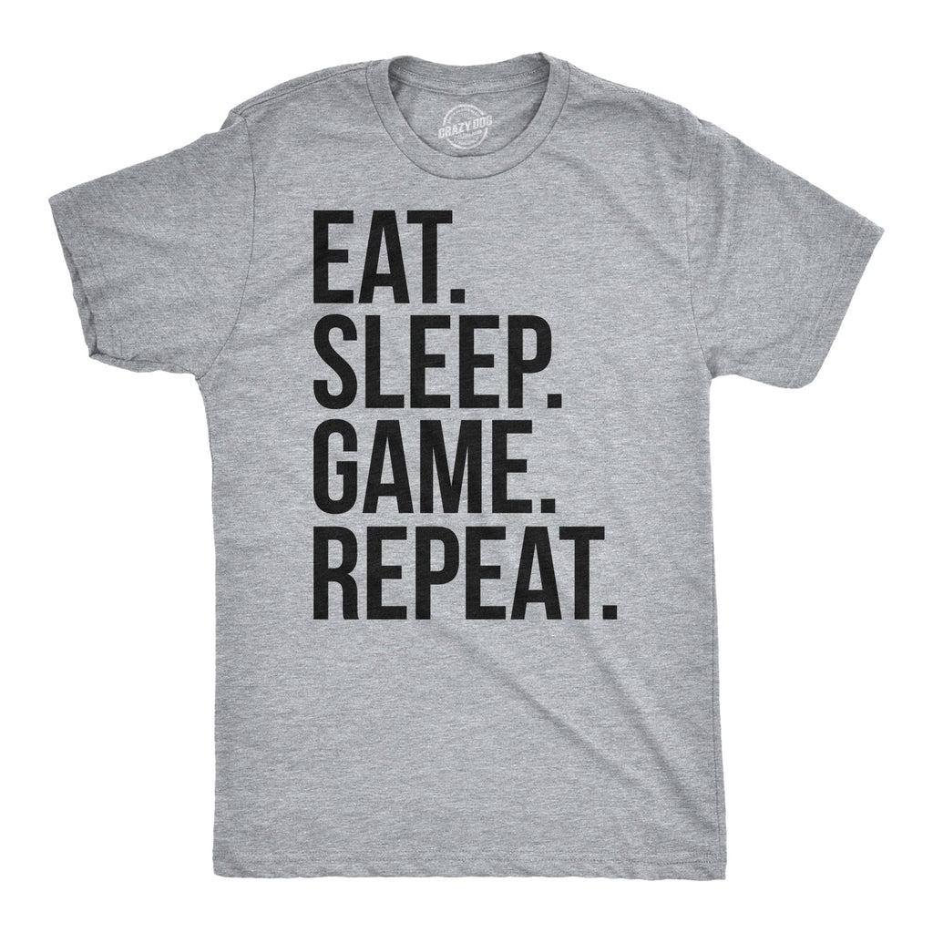 Eat Sleep Game Repeat Men's T Shirt