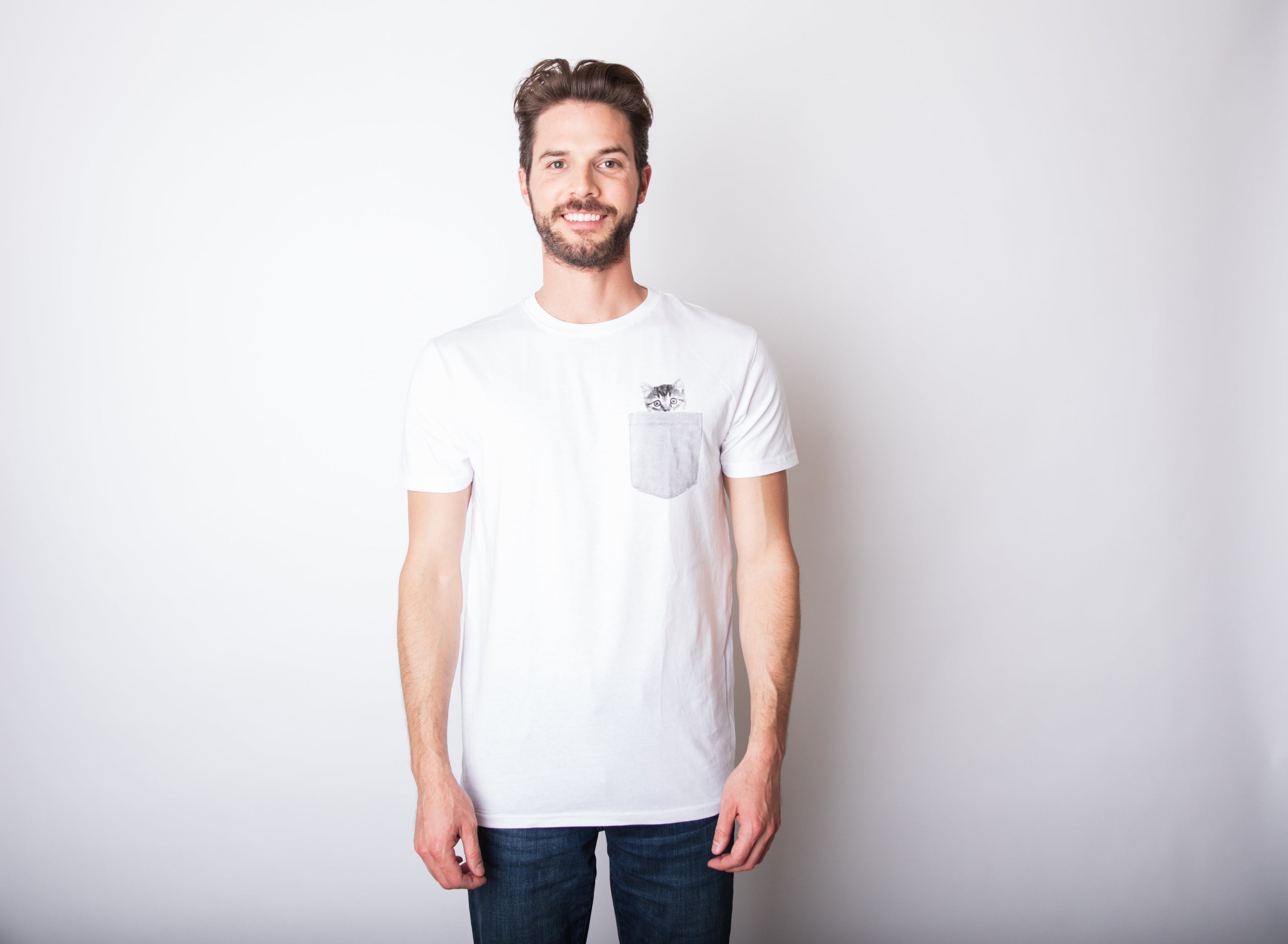 Pocket Cat Men's T Shirt