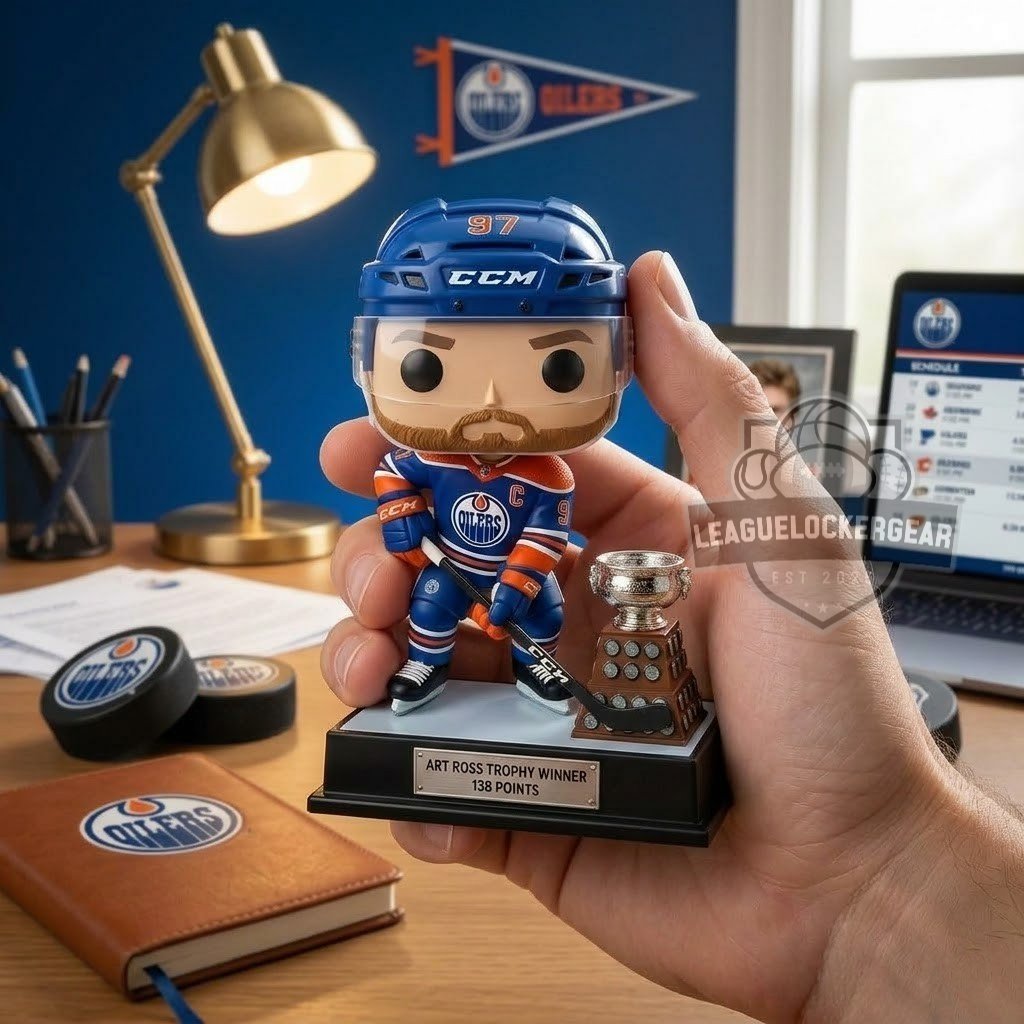 Connor McDavid Art Ross Trophy Winner 138 Point Funko Pop