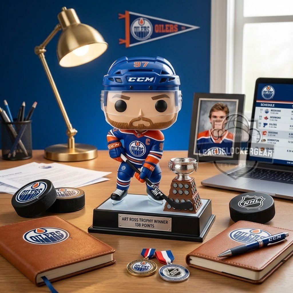 Connor McDavid Art Ross Trophy Winner 138 Point Funko Pop