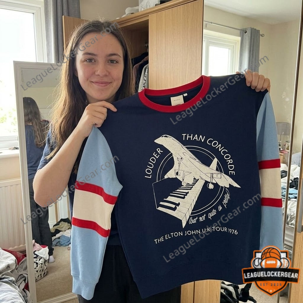 Olivia Rodrigo Pitchfork Elton John Uk Tour 1976 Louder Than Concorde Sweater