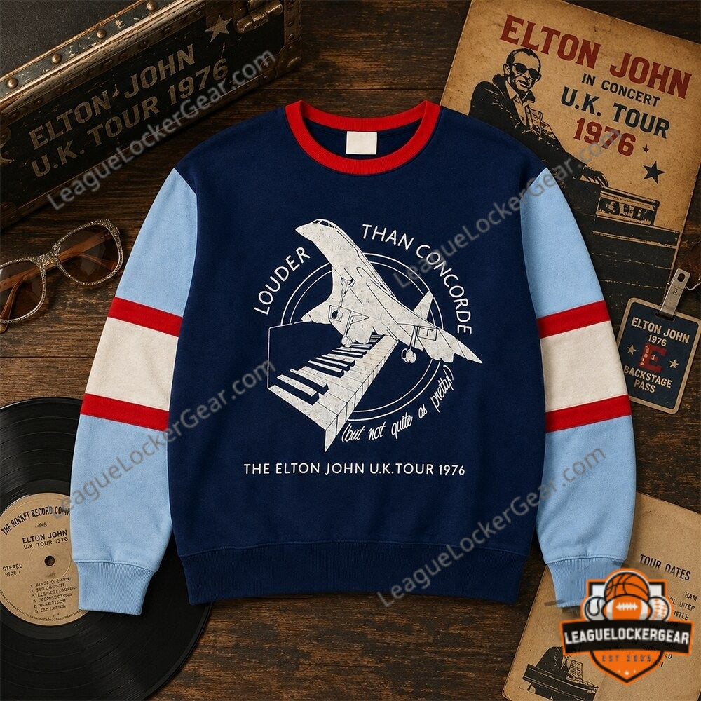 Olivia Rodrigo Pitchfork Elton John Uk Tour 1976 Louder Than Concorde Sweater