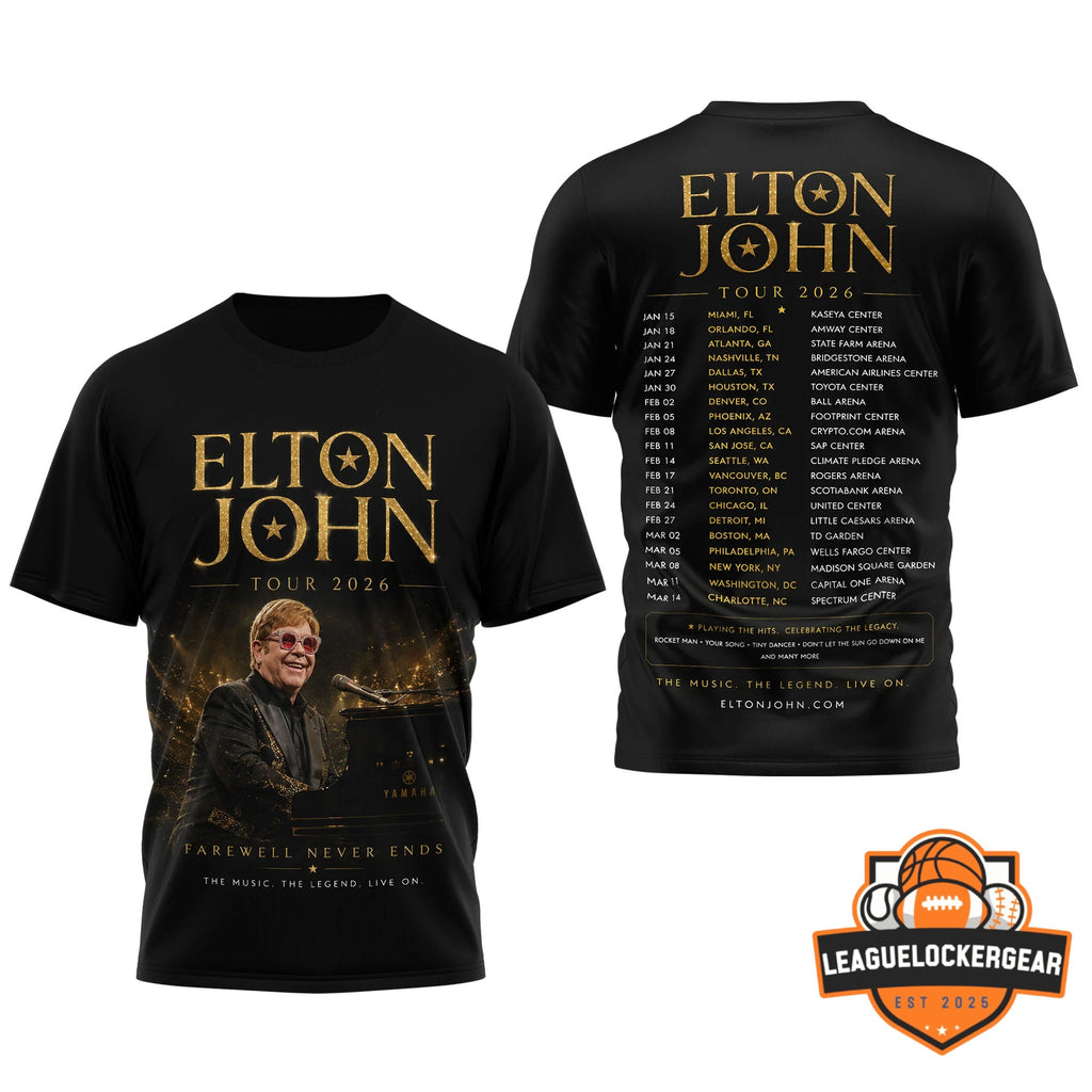 Elton John Tour 2026 T-Shirt