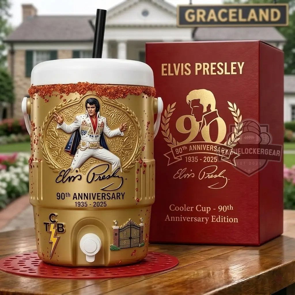 Elvis Presley 90th Anniversary 1935-2025 Cooler Cup