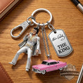 Elvis Presley The King Pink Cadillac Keychain