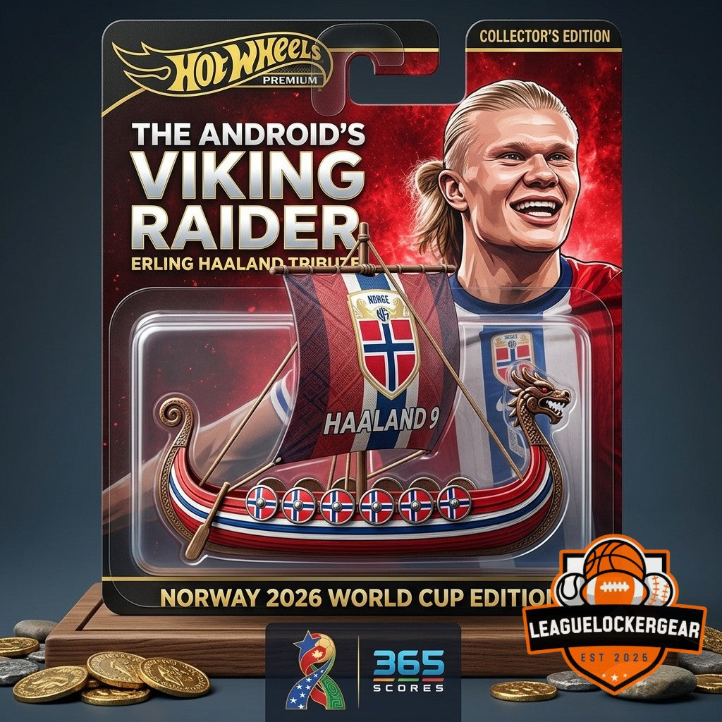 Erling Haaland Norway 2026 World Cup Edition Hot Wheels Die-Cast Viking Ship