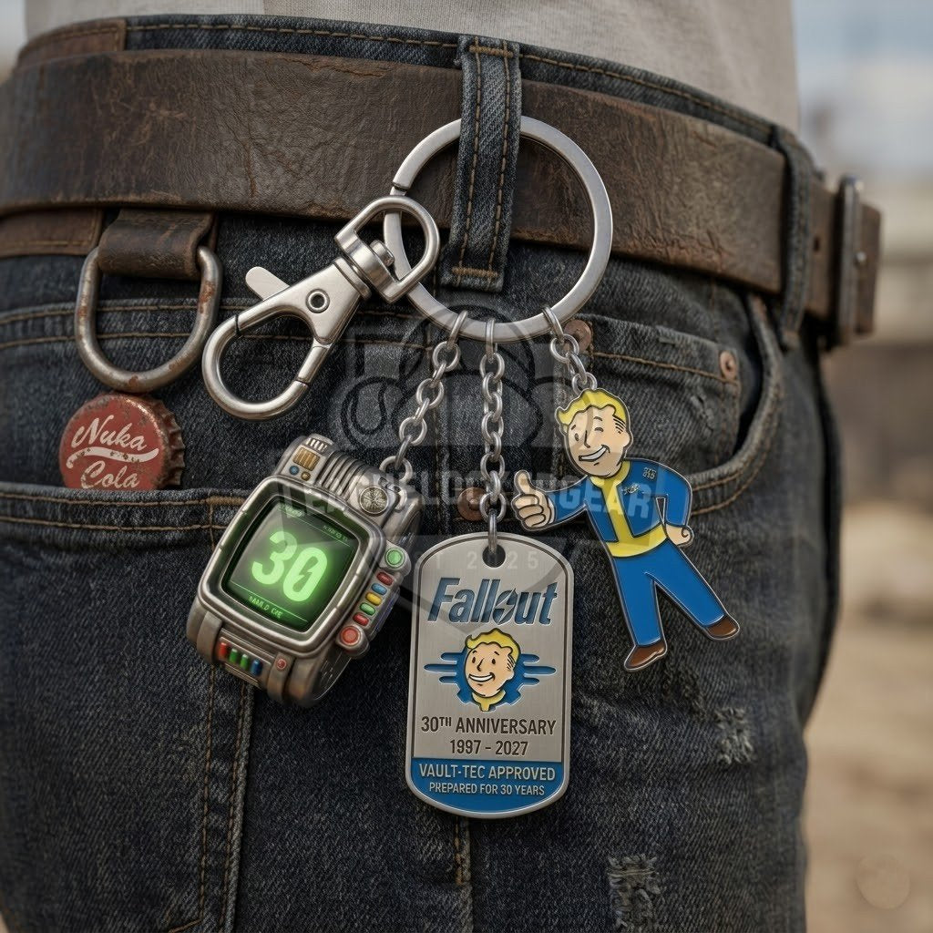 Fallout 30th Anniversary 1997-2027 Keychain