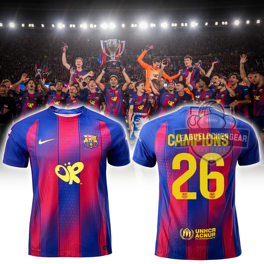 FC Barcelona La Liga Champions 2026 Jersey