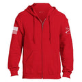 Grunt Style Basic Full-Zip Hoodie - Red