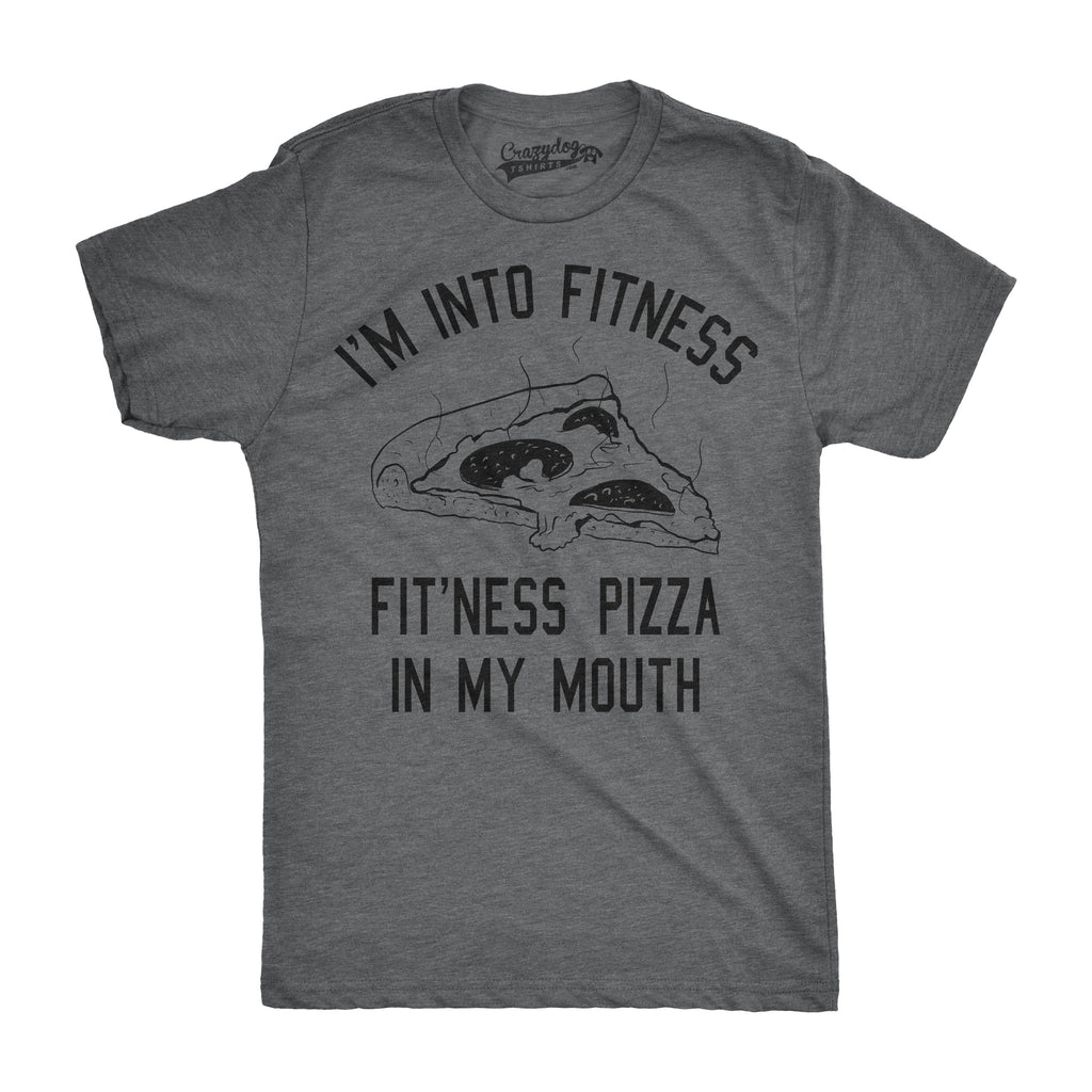 Fitness Pizza In My Mouth Men's T Shirt