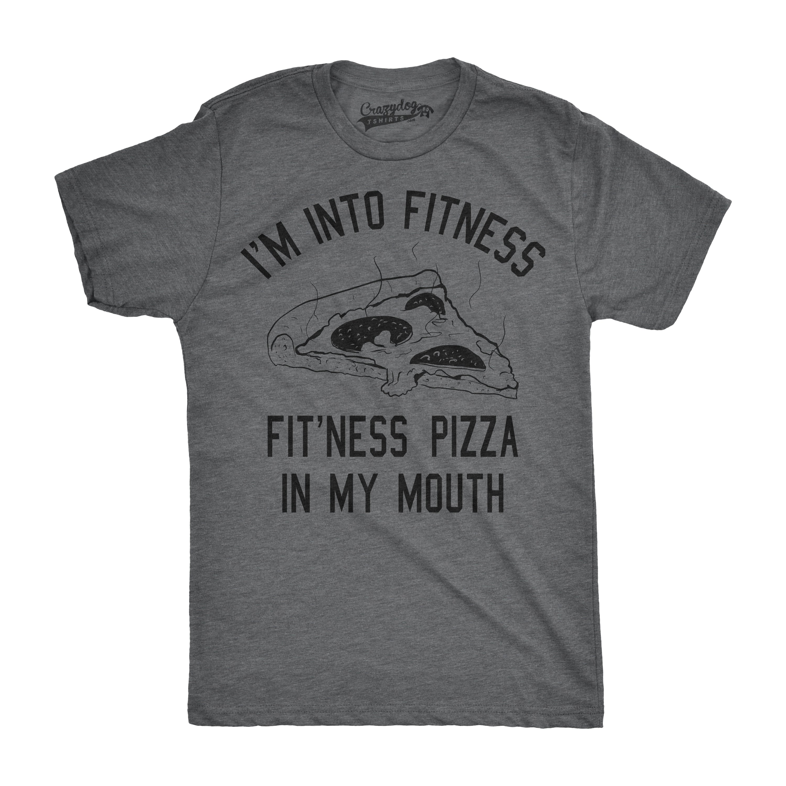 Fitness Pizza In My Mouth Men's T Shirt