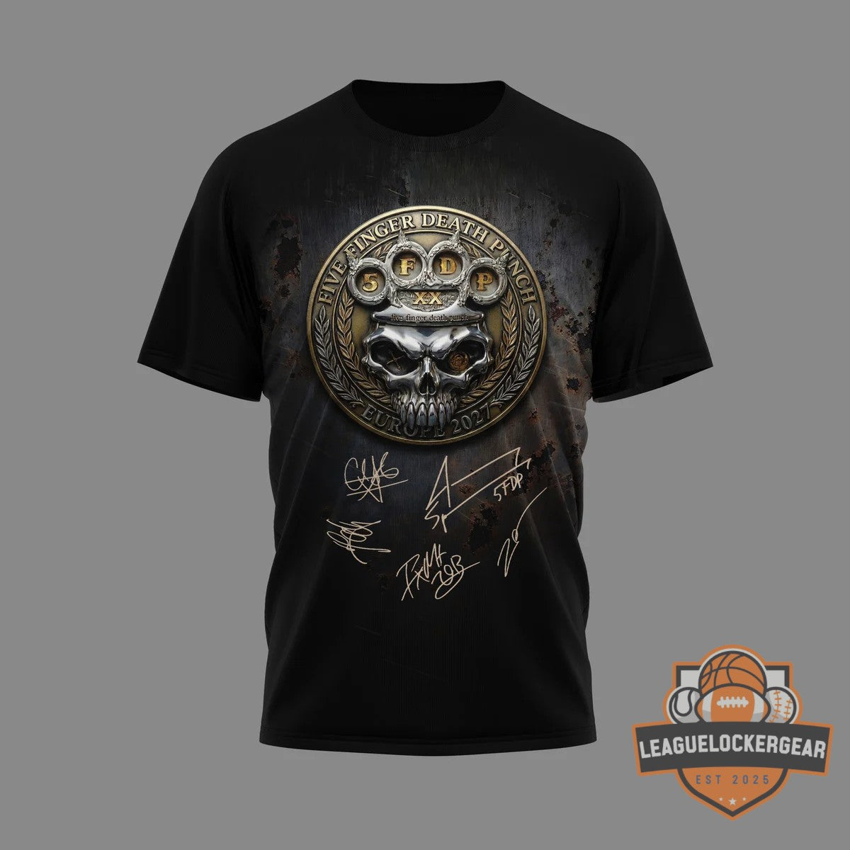 Five Finger Death Punch 20th Anniversary World Tour 2027 Signed T-Shirt