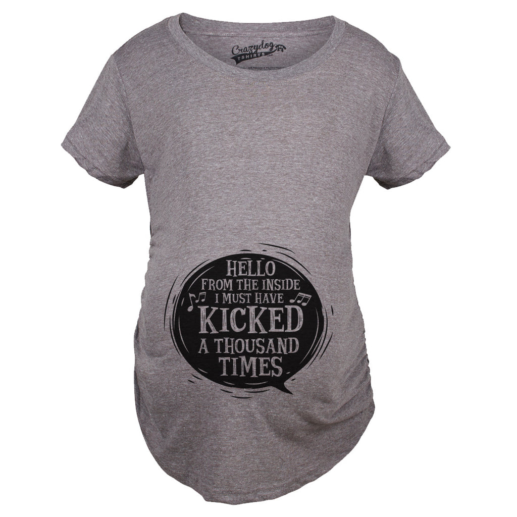 Hello From The Inside Maternity T Shirt