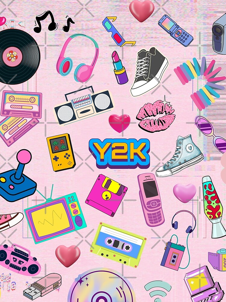 Y2K Aesthetic Collage Pattern | Retro 2000s | Nostalgic by swdesigns714