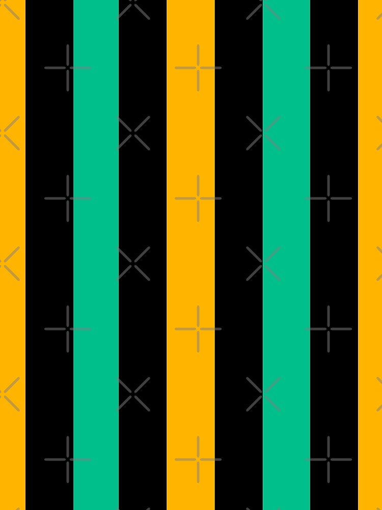 Black Orange and Green Vertical Stripes by AbstractIdeas
