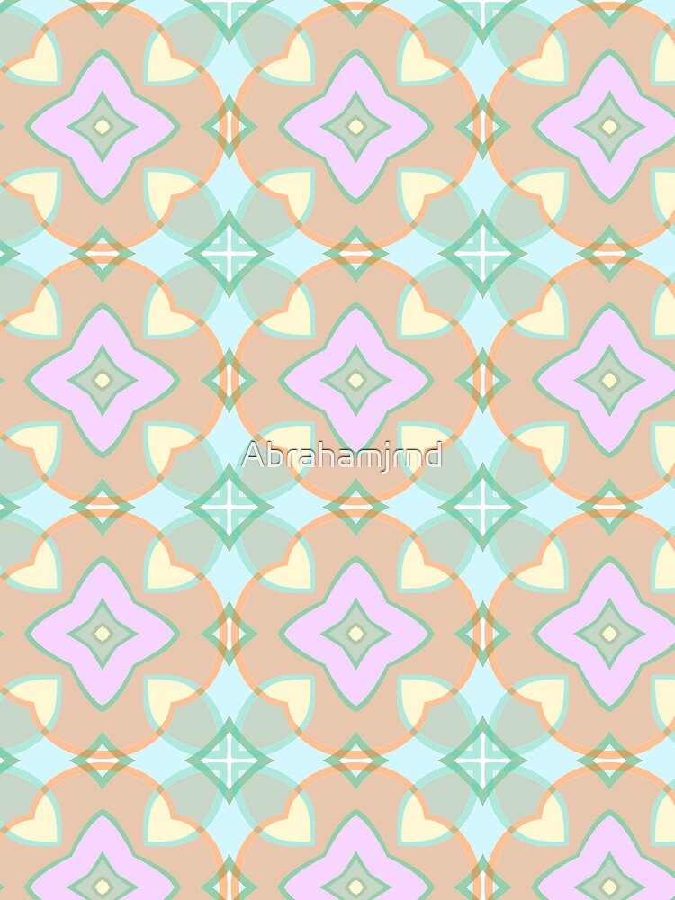 ornament the structure of the flower repeatability model symmetry seamless colorful repeat pattern by Abrahamjrnd