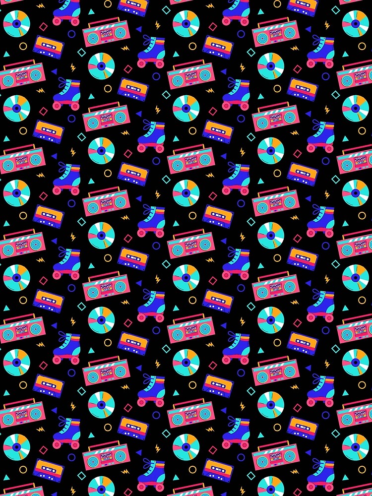 Retro Neon 90s pattern - Apparel design by TheArtistOf2022